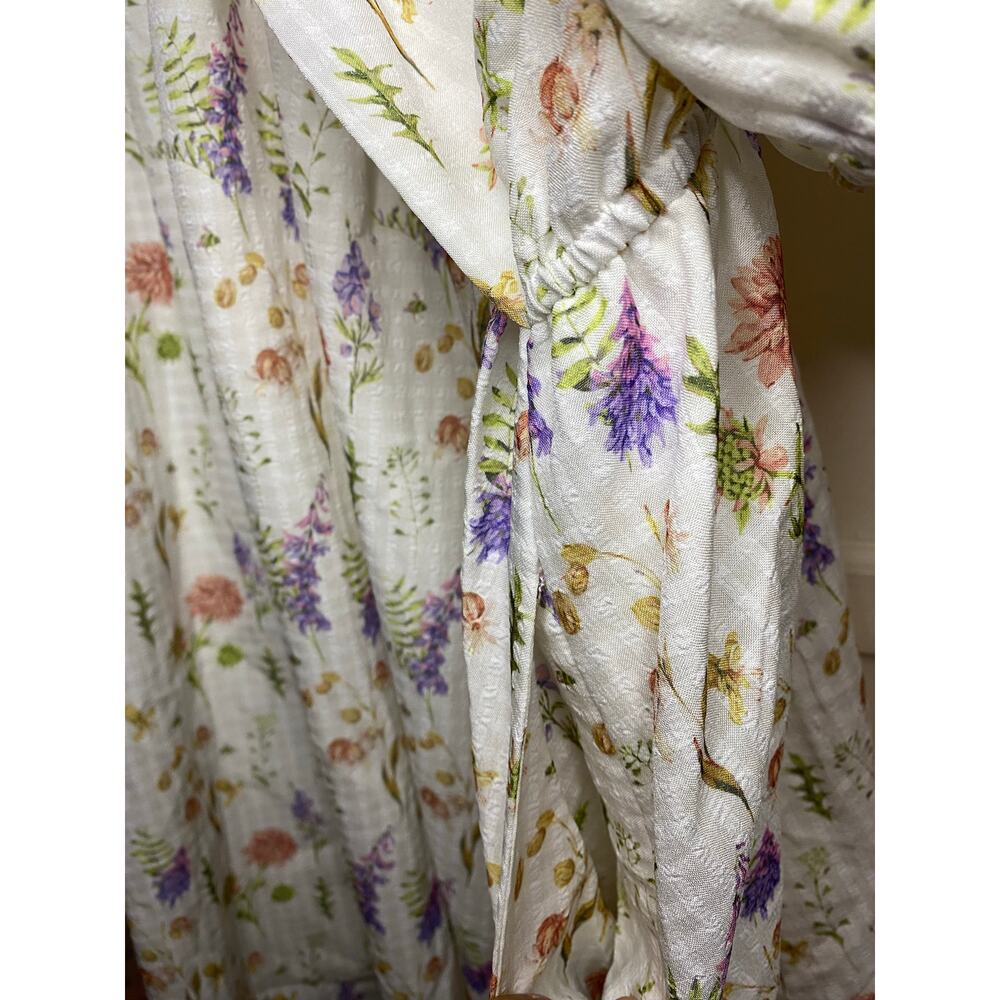Vintage Andrade 100% cotton whimsy Floral dress with pockets - Picture 7 of 11